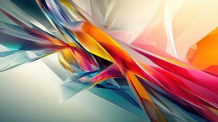 abstract colorful geometric shapes background