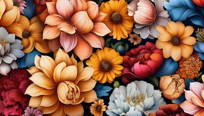 Flower Seamless Pattern M