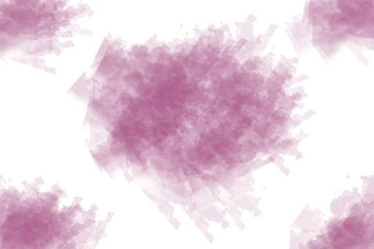 Seamless magenta watercolor abstract bloom pattern beautifully blending softly colored petals isolated on transparent background