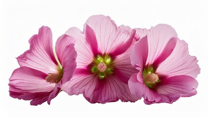 Isolated Greater Musk Mallow Blooms