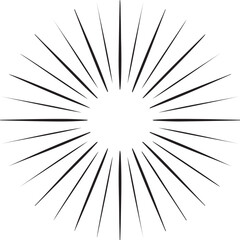 Obraz premium Dark sunburst vector graphic with radiating lines for design elements backgrounds and artistic projects