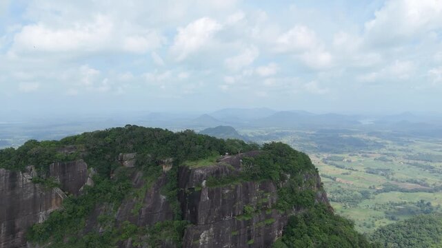 view of the mountains in sri lanka, govinda hela or gevindu hela aka West Minister Abbey siyambalanduwa in Uva Province east of Sri Lanka