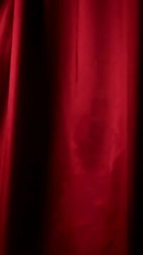 Green Screen real velvet cloth stage silk red curtain open on for theater opera show scenes this opening are shooted camera slow motion cinematic scene 3 with distortion, overlay, glitch, static