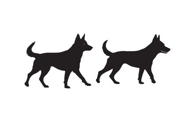 vector image of a dog