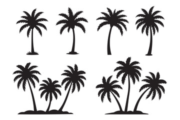 palm tree silhouette illustrations vector palm tree shapes