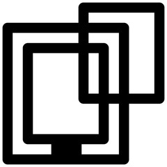 Obraz premium Insulating glass. Outlined stroke vector icon with black-filled details.