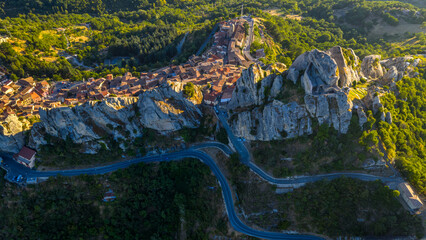 City in the Rock Mountains Castelmezzeno, Italy
