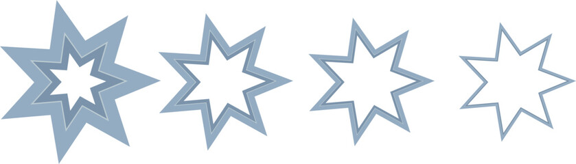 Hand-Drawn Star Vector Icons Collection – Artistic Brush-Style Star Symbols Set for Creative Design, Illustrations, Branding & Decorative Graphic Projects