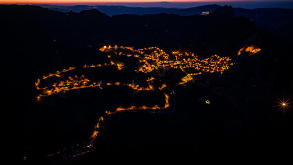 City in the Rock Mountains Castelmezzeno, Italy