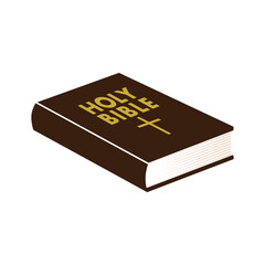 Holy bible book icon isolated on white background