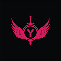 Y initial logo design vector template