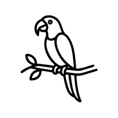 vector illustration of a parrot