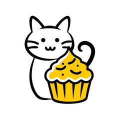 cat and cake