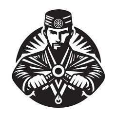 pencak silat sports logo vector