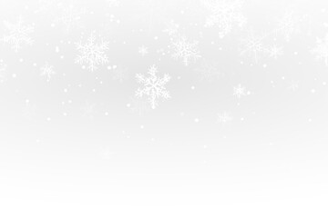 isolated white silver snowflakes overlay on a transparent background Png

