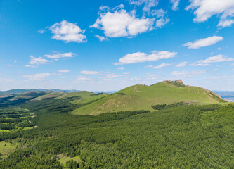 Fototapeta premium The landscape of the 100-mile road in Hebei Province 