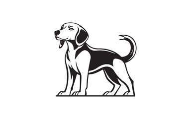 vector illustration of a dog