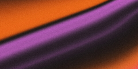 Vibrant abstract gradient of orange and purple hues with a textured grainy effect creating a dynamic visual flow
