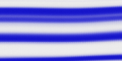 A textured abstract background featuring horizontal stripes of vibrant blue and white with a grainy effect and soft edges