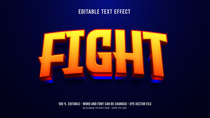 fight editable text effect