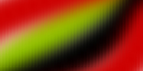 Abstract Diagonal Gradient Pattern with Vertical Lines and Color Blending Vivid Red Lime Green and Black