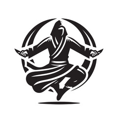 pencak silat sports logo vector
