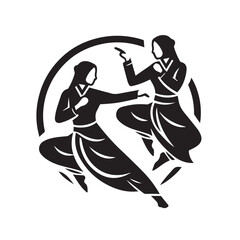 pencak silat sports logo vector