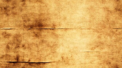 Aged canvas texture displays dark, irregular discoloration and horizontal creases