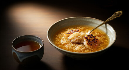 Korean Nurungji Soup with Crispy Rice