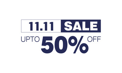 11.11 Sale Up To 50% Off Sticker PNG
Promotional Discount Label for Online Deals & Shopping Ads
Suitable for Posters, Web Banners & Social Media Marketing