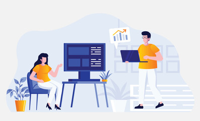 Business meeting icon, 