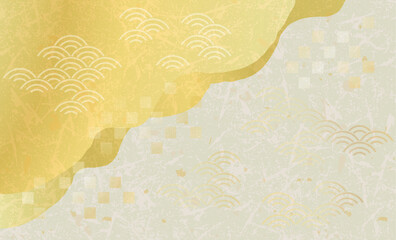 美しい日本の和柄背景イラスト