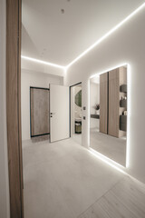 Mirror in the hallway in the house