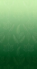 Green gradient background with delicate white floral patterns