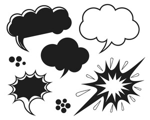 Sale explosion burst shape silhouette vector illustration, isolated on white background