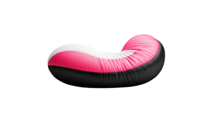 Modern Multicolored Pillow on Transparent Background