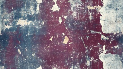 Aged surface displays peeling paint revealing layered texture and distressed finish