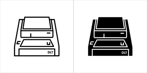 Computer tape drive icon