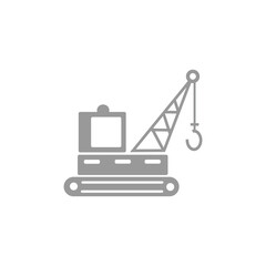 icon vector crane industrial illustration design
