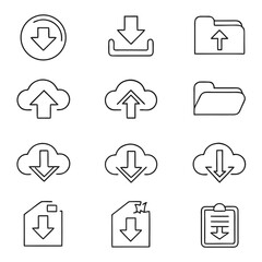 vector-line-icons-of-upload-and-download---cloud--.eps