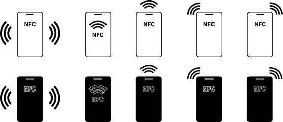 Phone with NFC Symbols