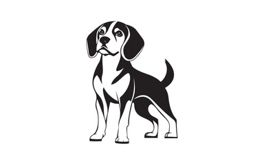 vector illustration of a dog