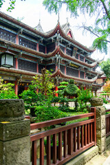 中国の四川省にある成都のとても美しい風景Beautiful view of a famous tourist spot in Chengdu, Sichuan Province, China