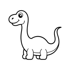 dinosaur smiling on vector art