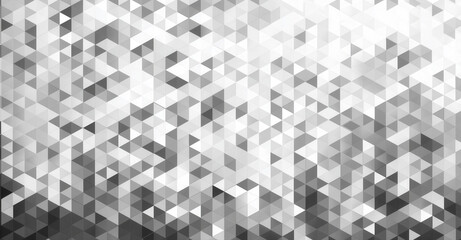 Grayscale geometric triangle mosaic abstract pattern background