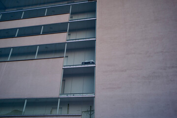 Modern Building With Car Inexplicably