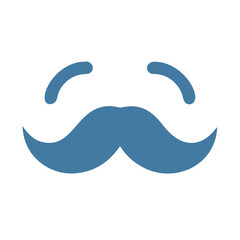 Retro moustache vector icon