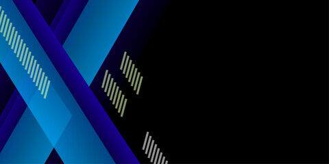 Dark blue background with abstract graphic elements for presentation background design. geometric shape, copy space for design. Line triangle 3d. Noise grain mesh. Gradient. Vector illustration .