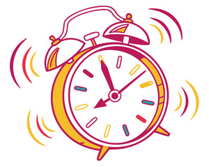 Limited-time offer clock silhouette vector illustration