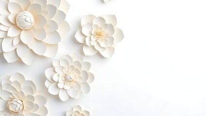 Delicate white and cream floral arrangement with soft petals and gentle texture